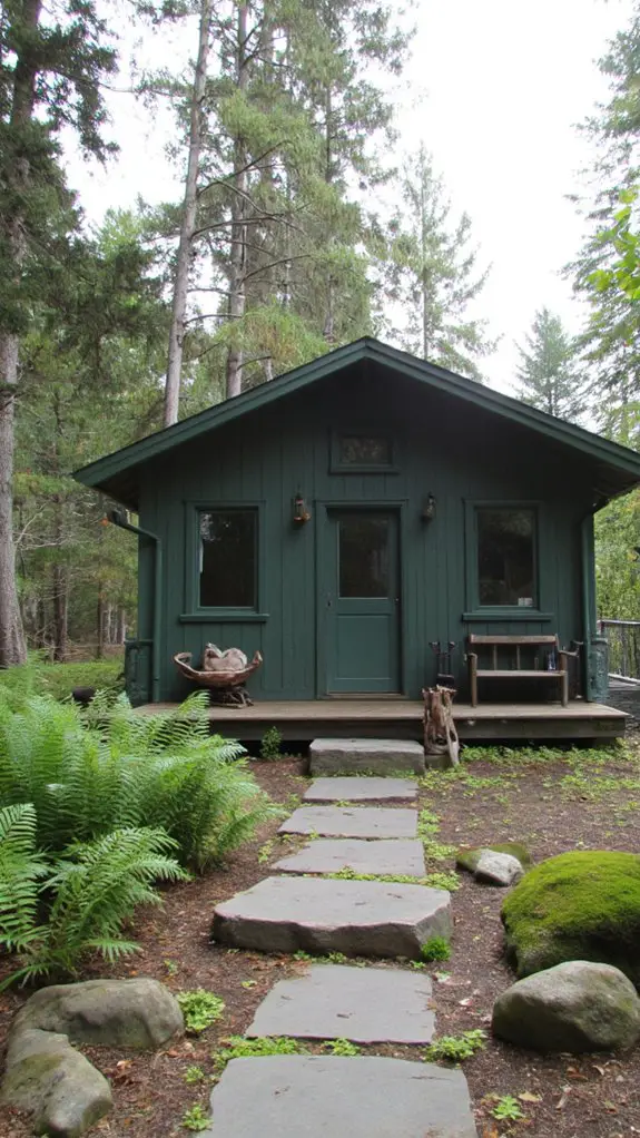 monochromatic scandinavian forest harmony