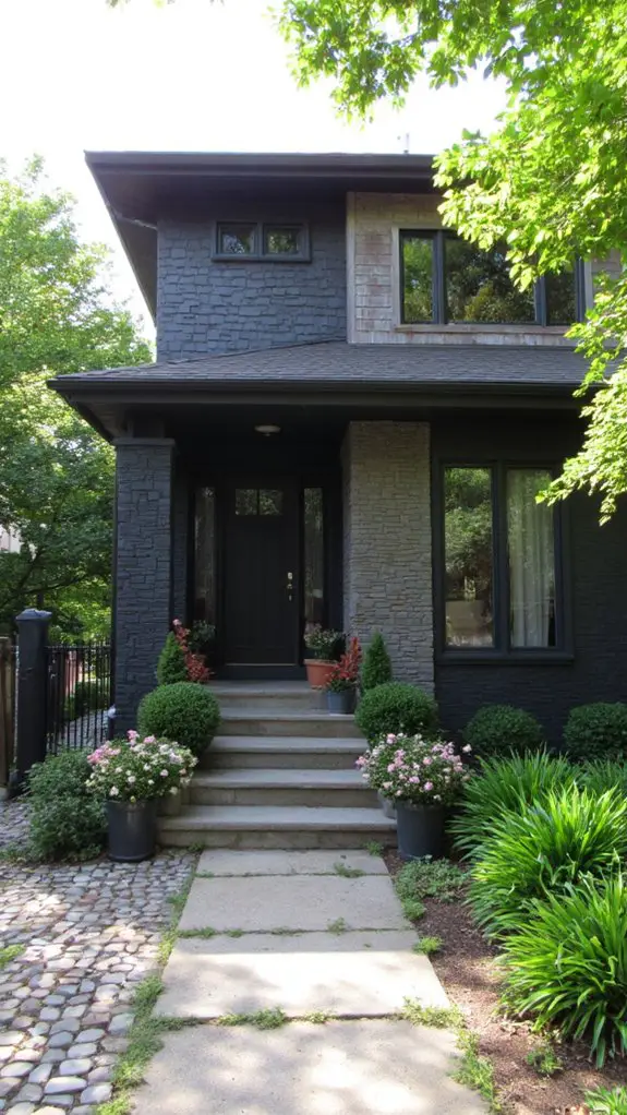 monochromatic textured gray elegance