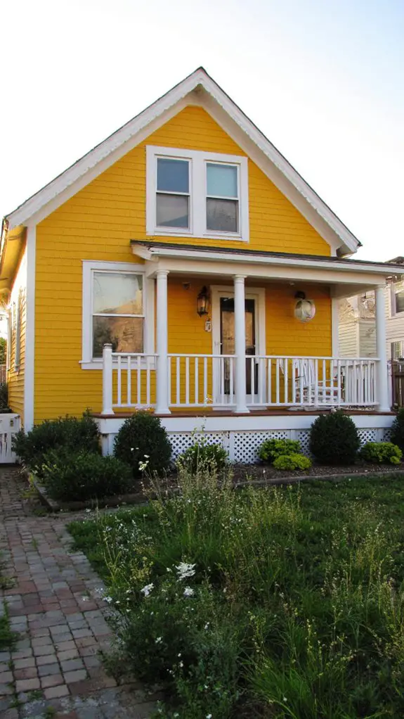 mustard yellow cape cod charm