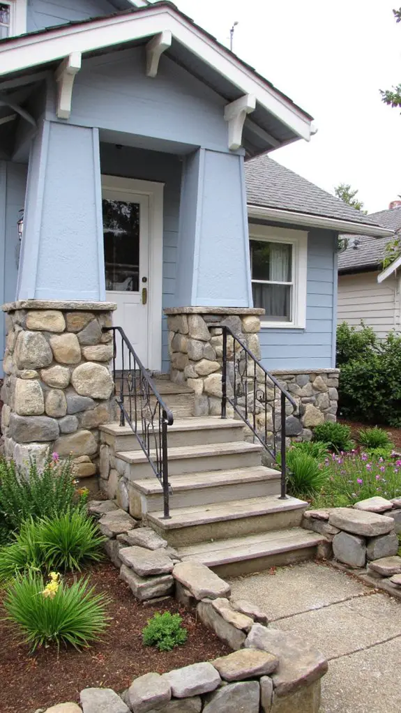 muted blue stone elegance