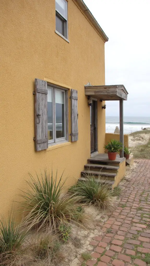 muted gold beach aesthetics