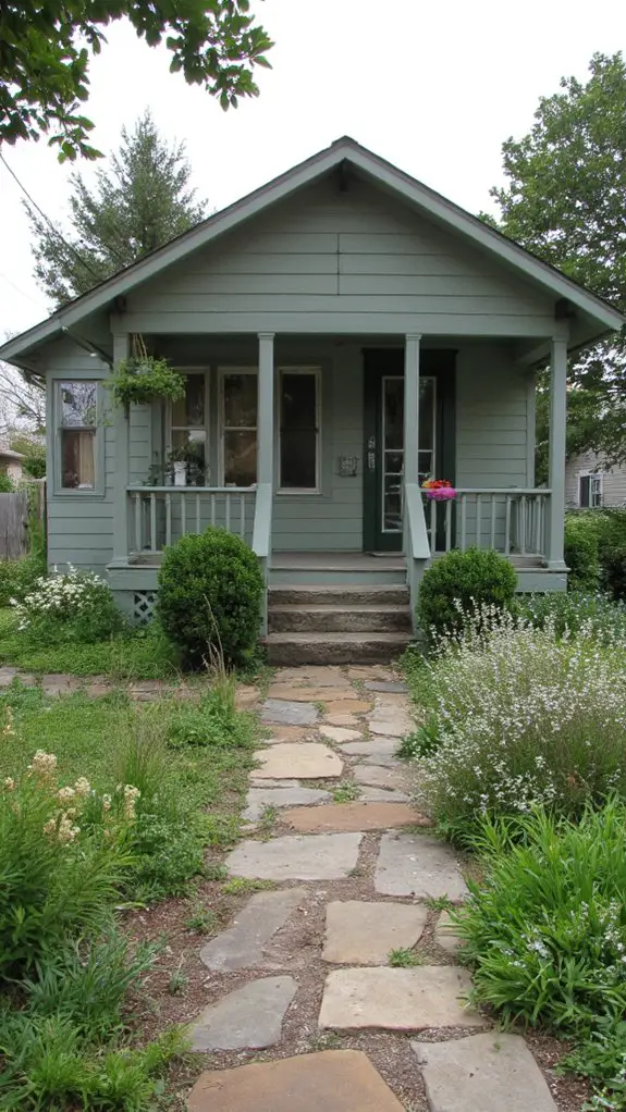 muted green for tranquility