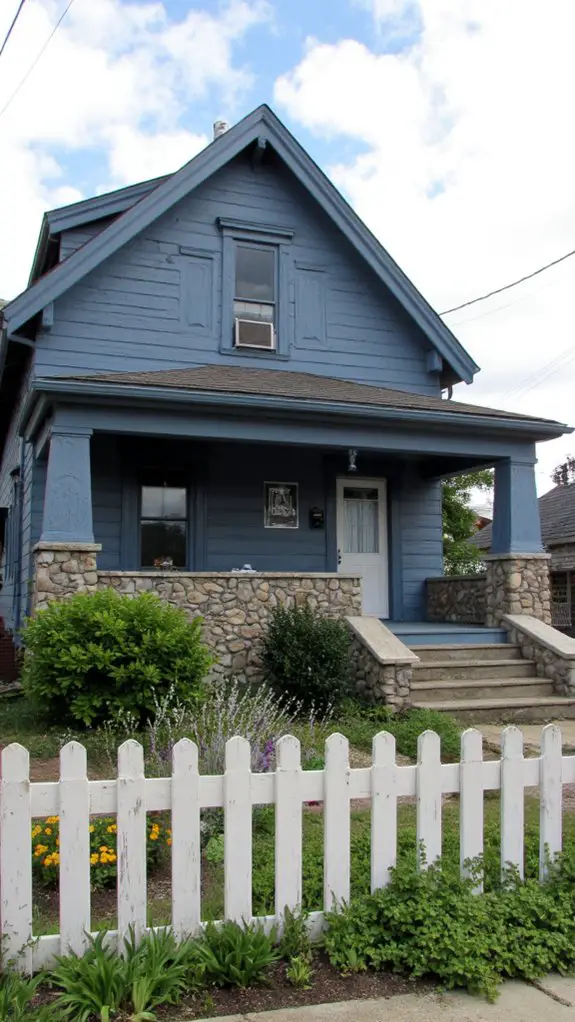 muted slate blue elegance