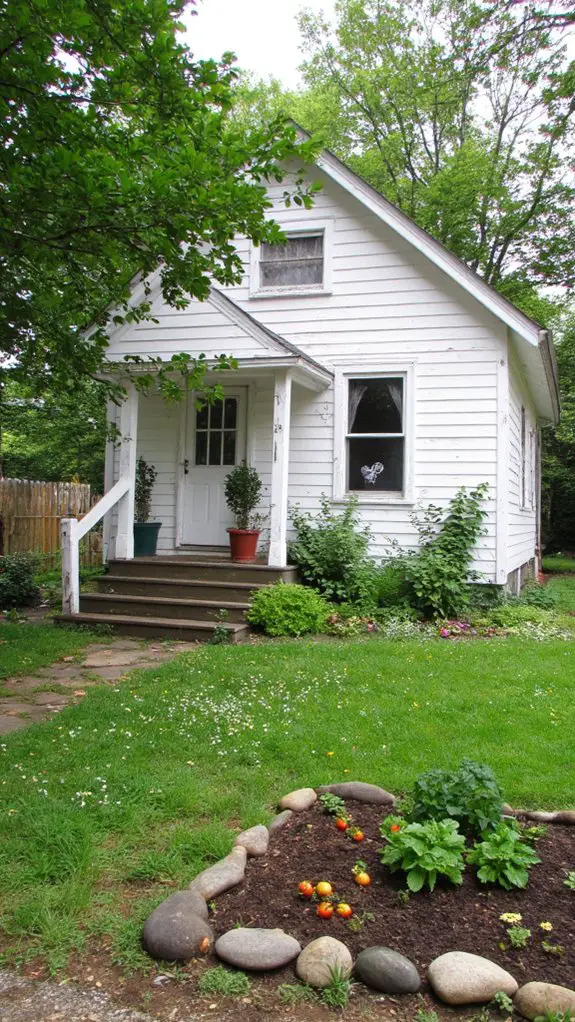 native plants and mulch