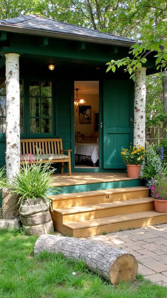 natural birch wood serenity