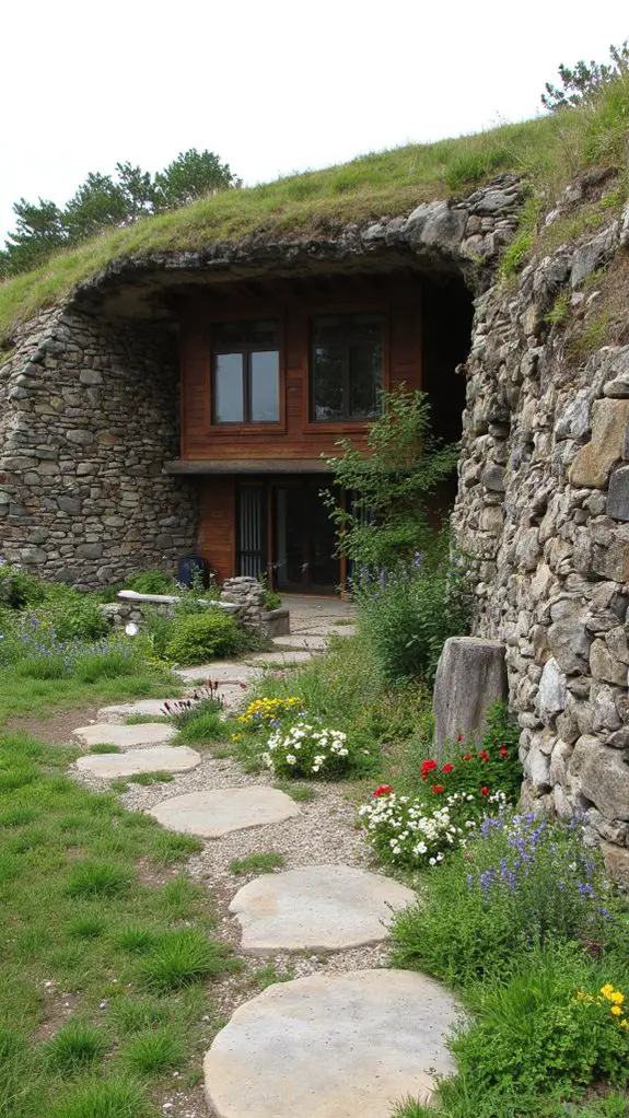 natural stone earth shelter