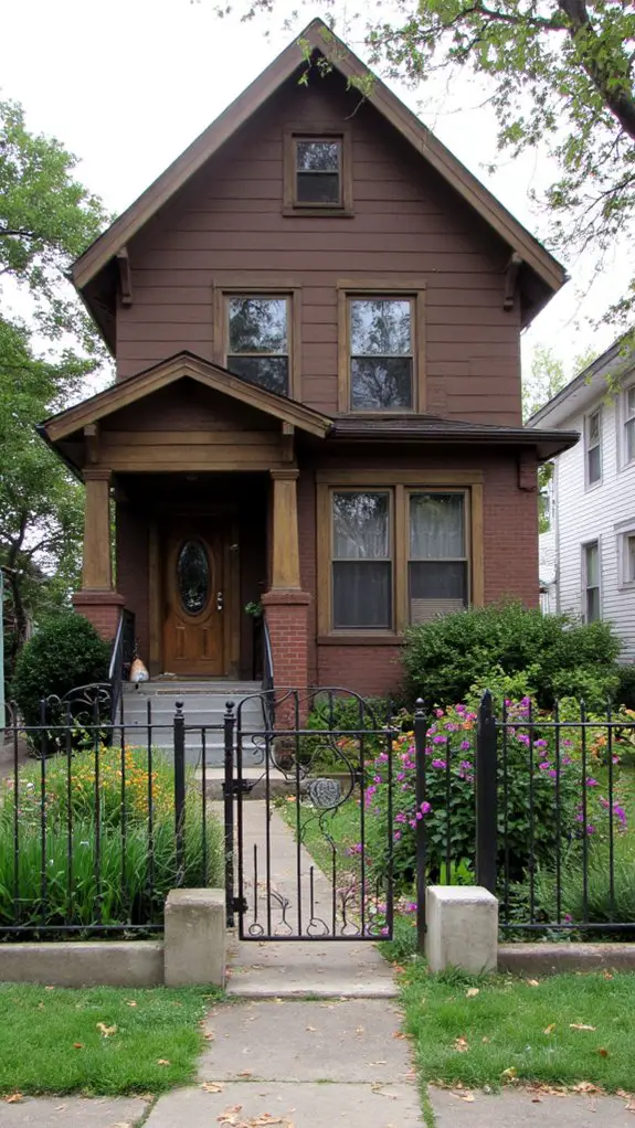 natural wood and mocha