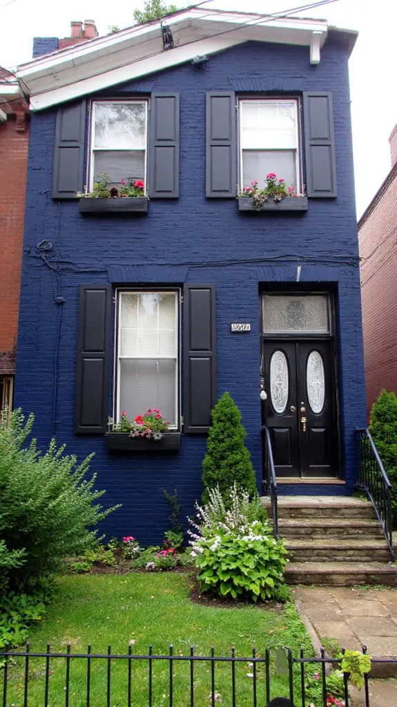 navy and black elegance