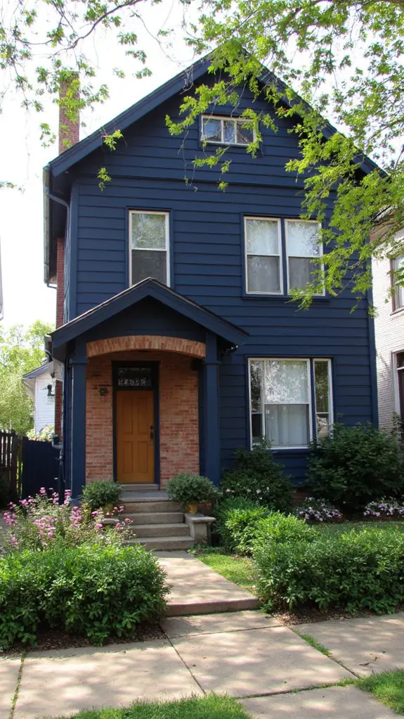 navy and brick elegance