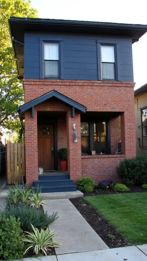 navy and brick elegance