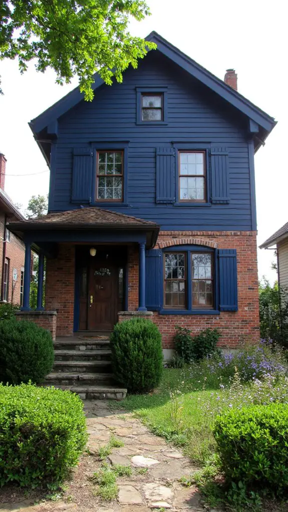 navy and brick elegance