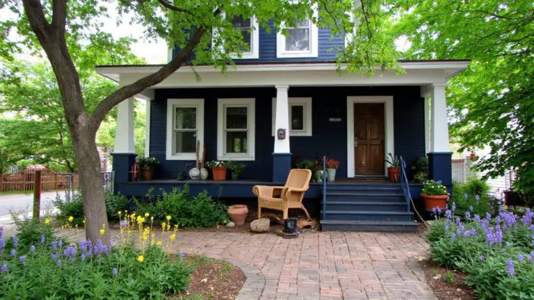 navy and brown exteriors