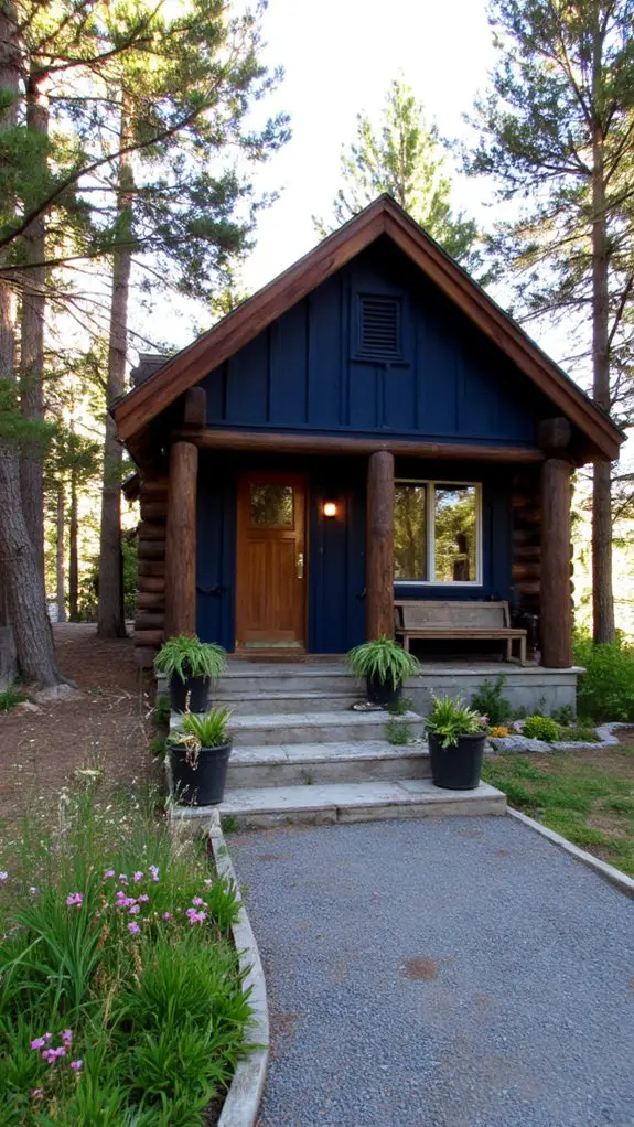 navy and brown retreat