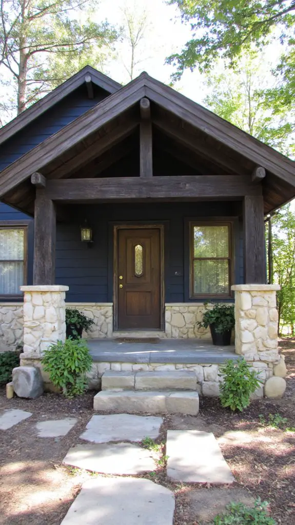navy blue and cream elegance
