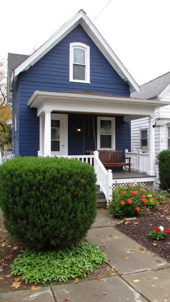 navy blue and white elegance