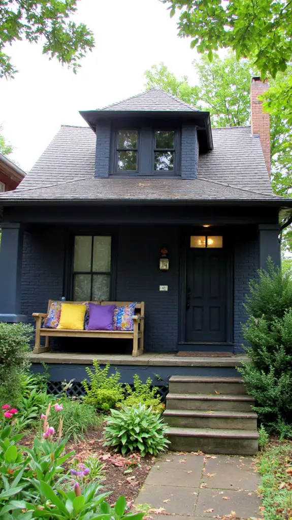 navy blue charcoal elegance