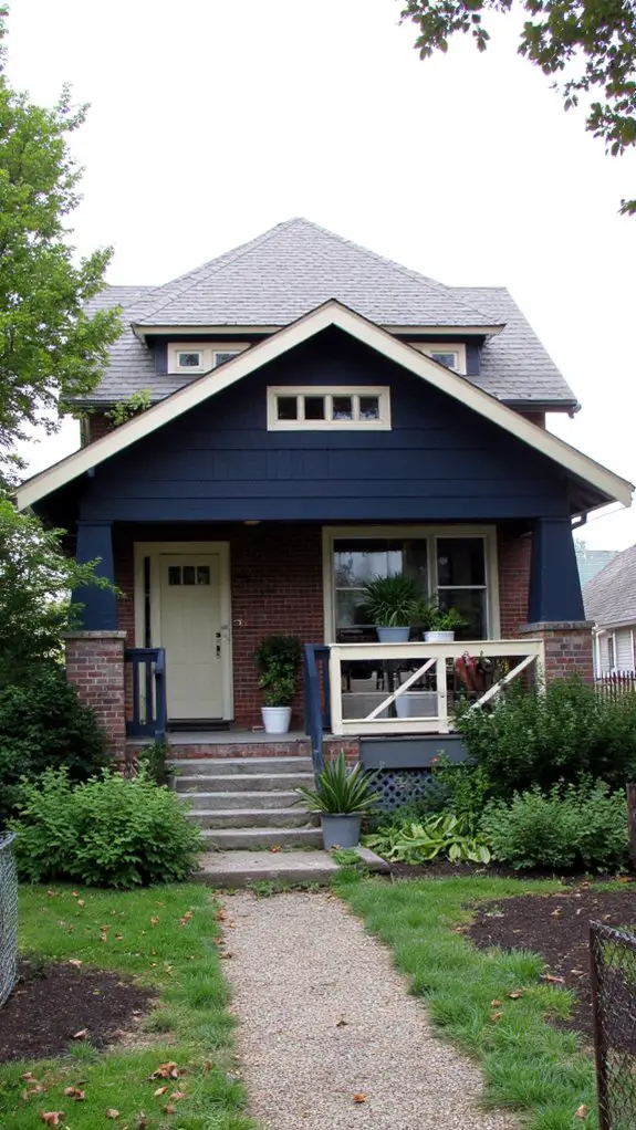 navy blue cream elegance