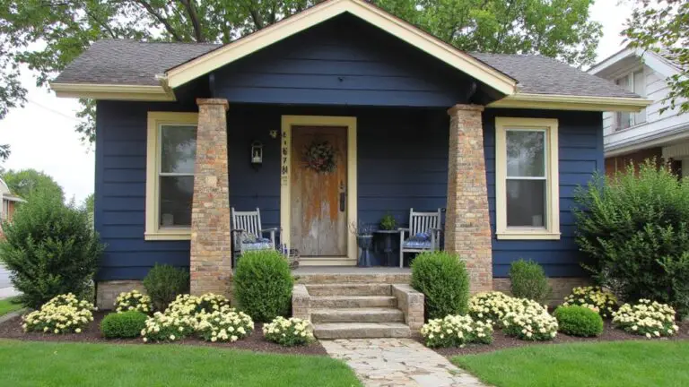 19 Navy Blue and Cream House Exterior Ideas That Soften the Look navy blue cream house exteriors