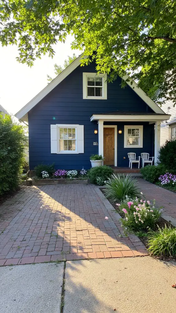 navy blue home elegance