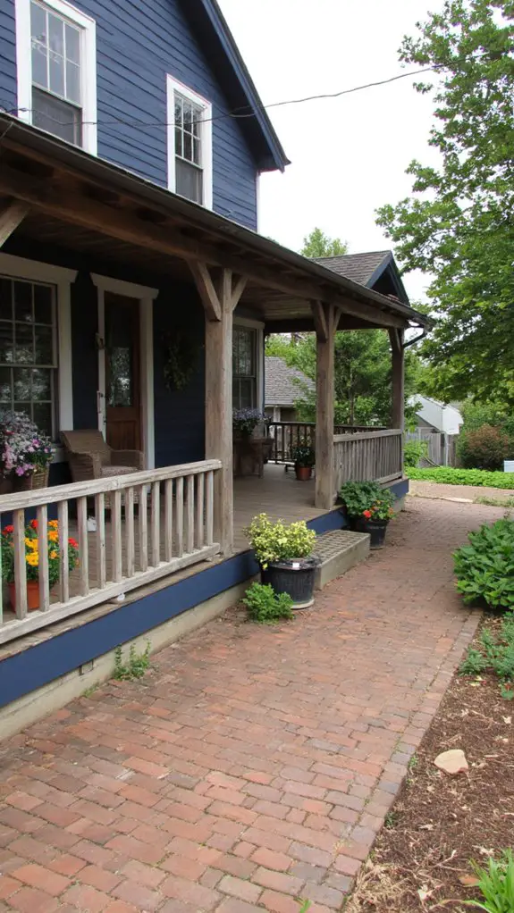 navy blue rustic charm