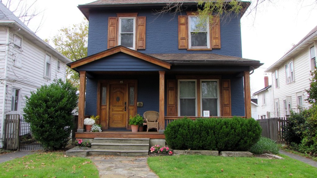 21 Navy Blue and Wood House Exterior Ideas That Add Warmth