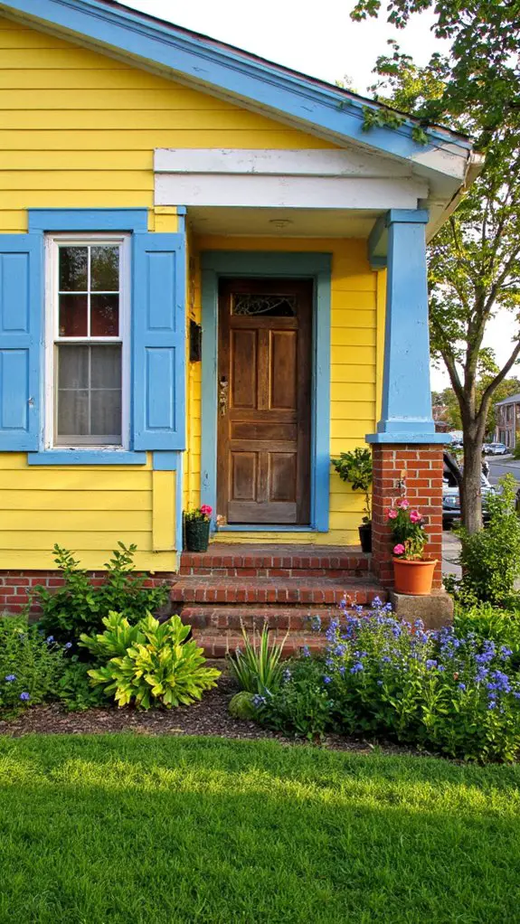 ocean blue yellow contrast