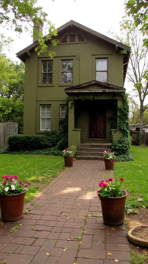 olive green historic charm