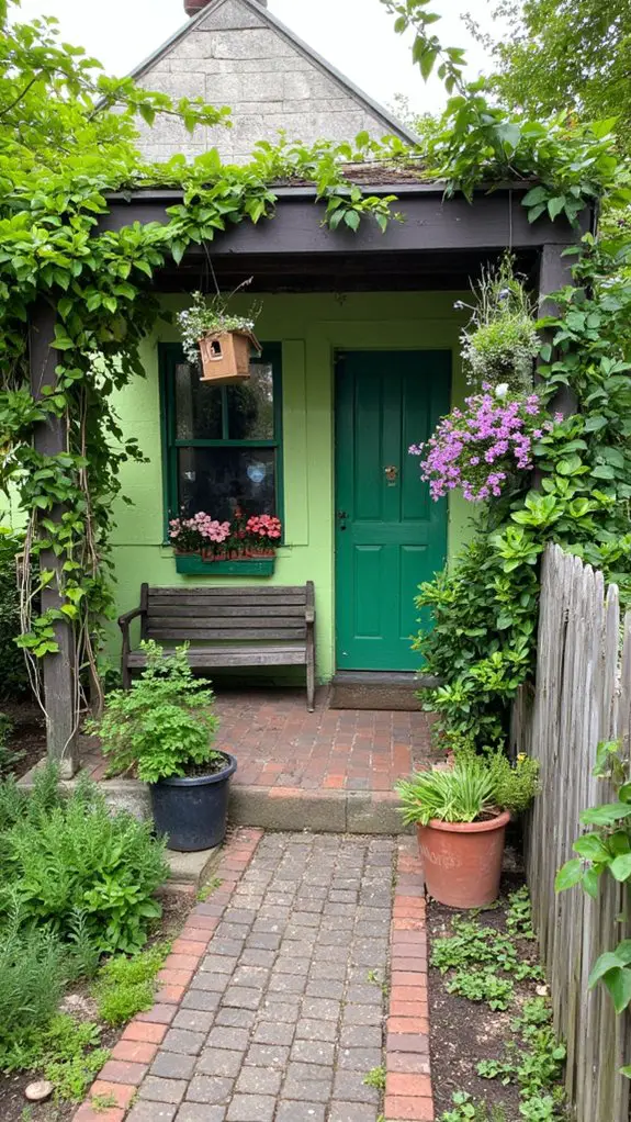 olive green outdoor oasis