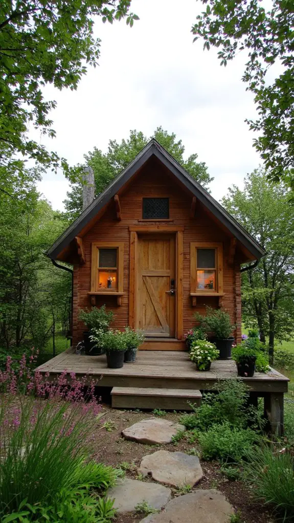 organic chic tiny house