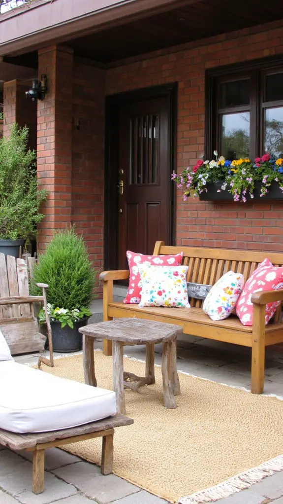 outdoor furniture enhances charm