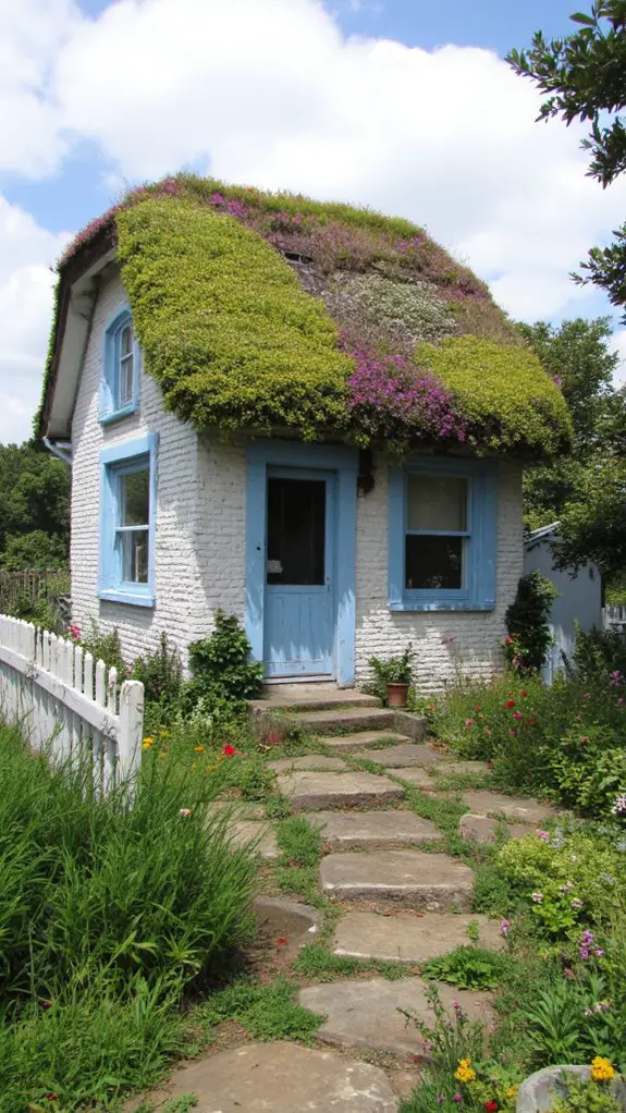 pale blue cottage charm