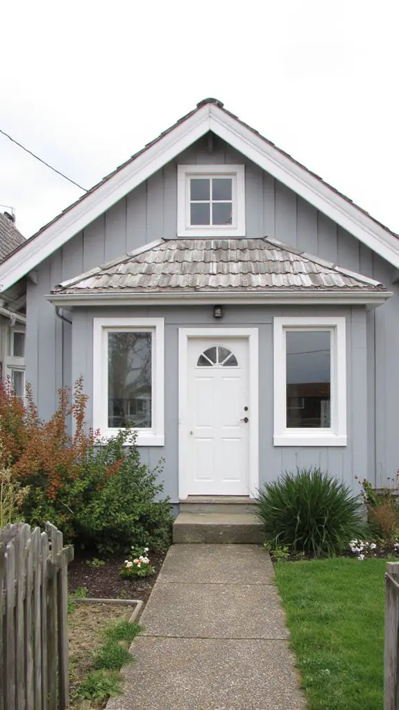 pale gray and bright white