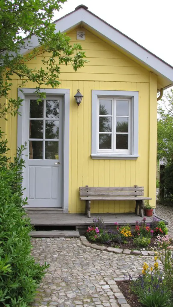 pale lemon gray combination