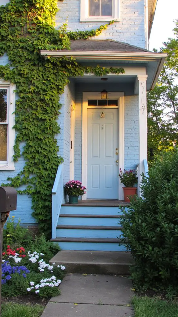 pastel blue coastal retreat