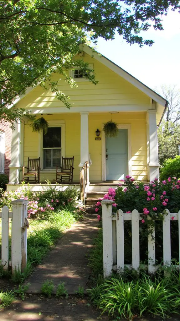 pastel yellow southern charm