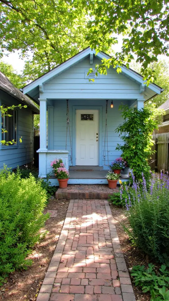 peaceful pastel blue retreat