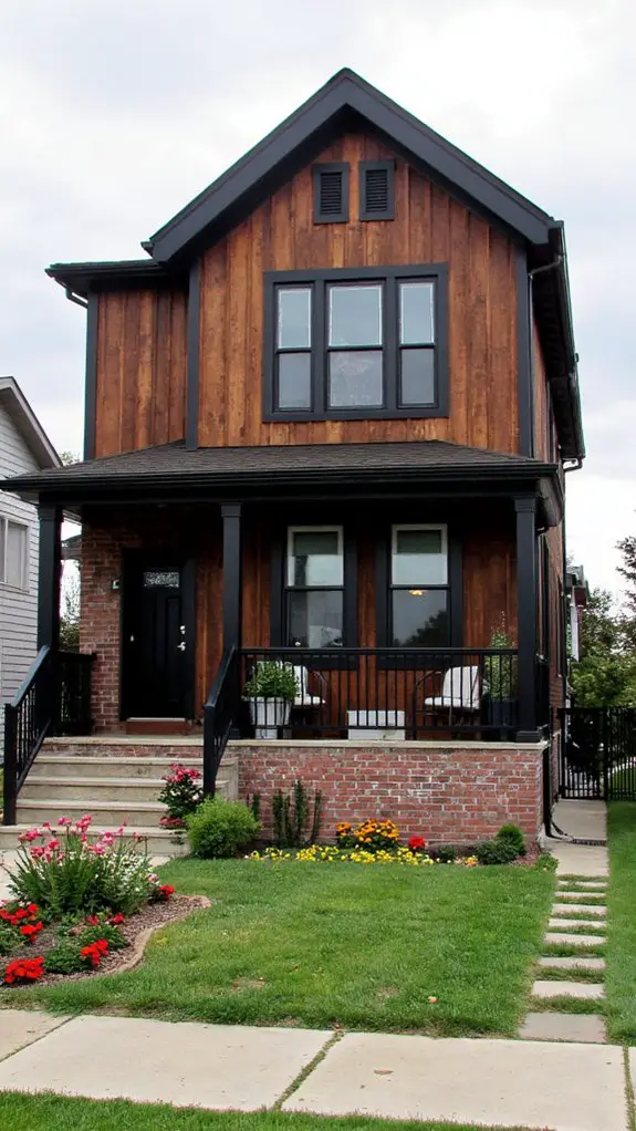 playful black and brown