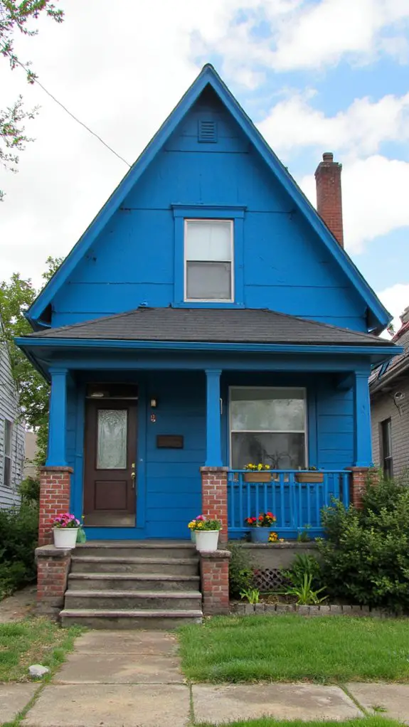 playful cerulean and charcoal