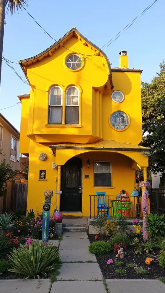 playful colorful architectural charm
