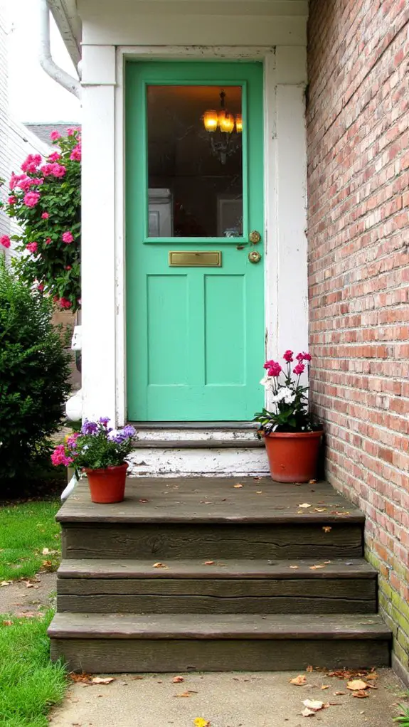 rejuvenating mint front door