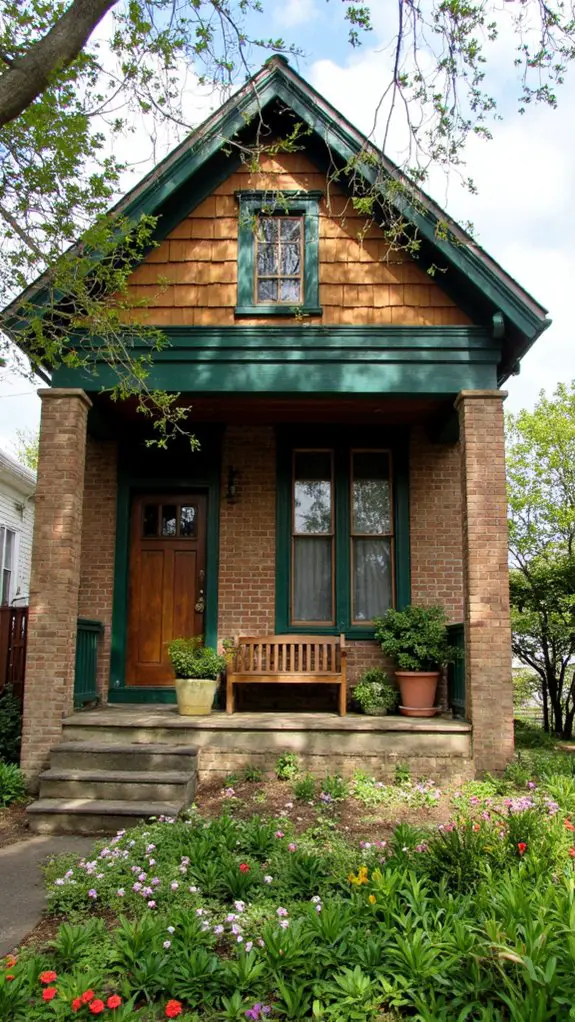 rich green trim elegance