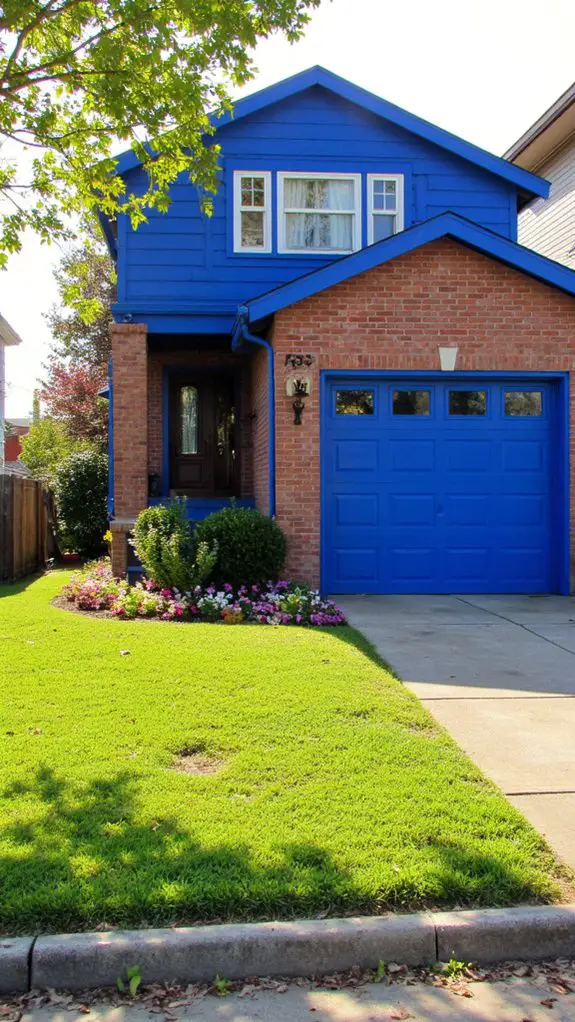 royal blue brick elegance