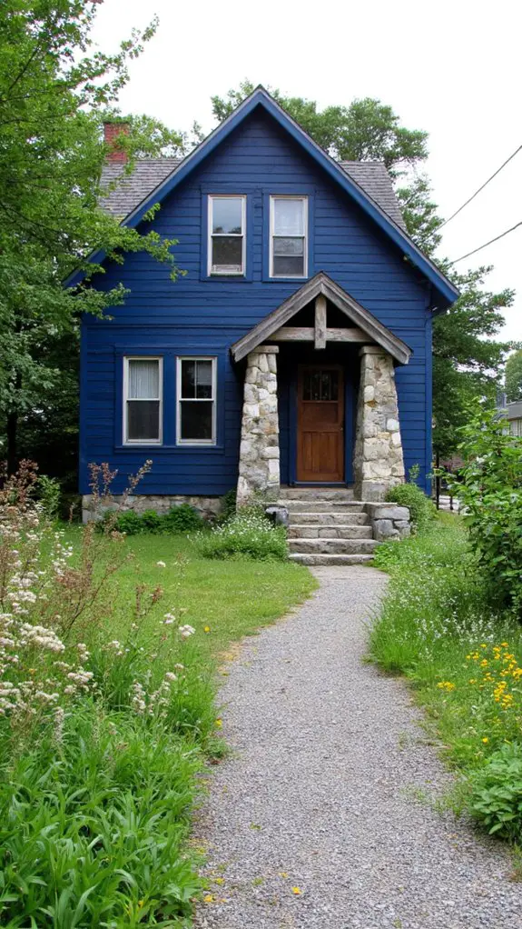 rustic blue stone farmhouse