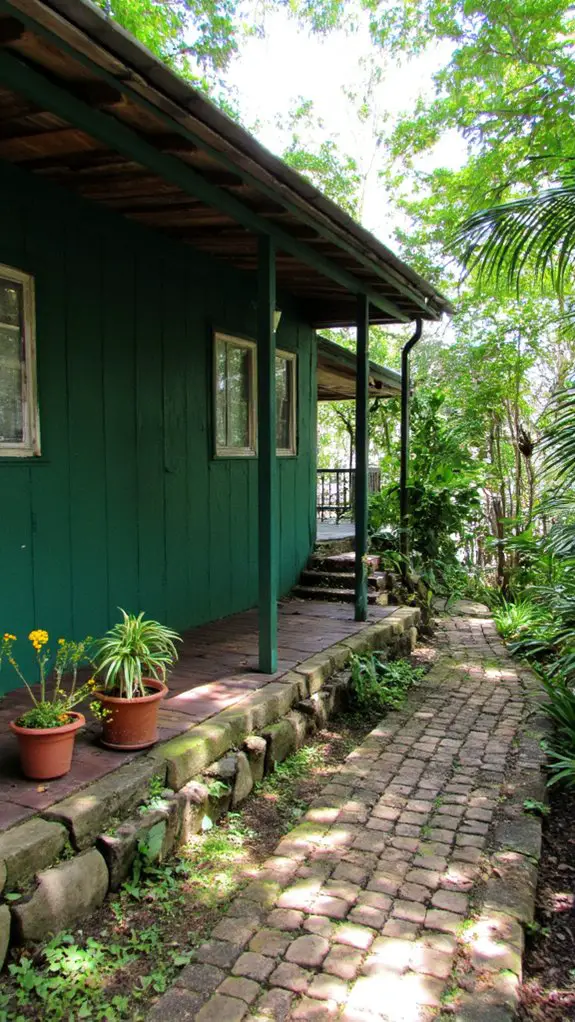 rustic cabin in nature
