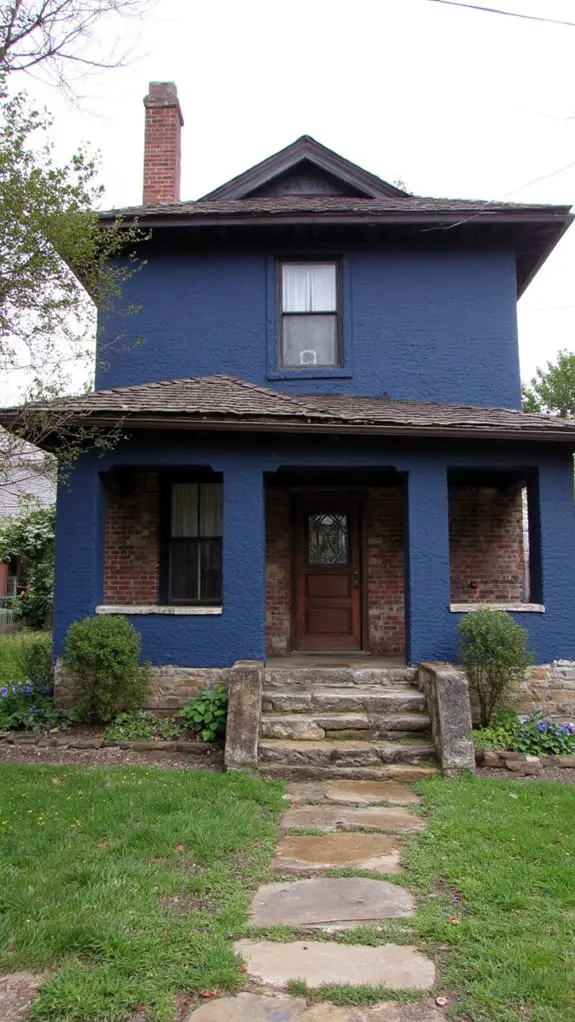 rustic charm with navy