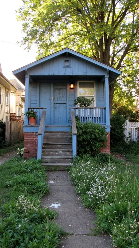 rustic cozy blue grey blend