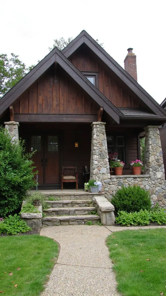 rustic cozy stone cottage