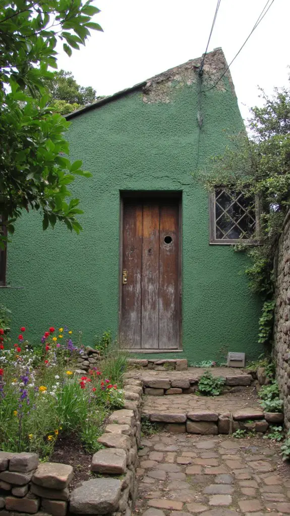 rustic earthy charm outdoors