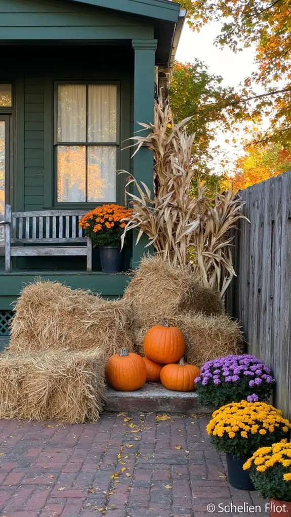 rustic fall decor styling