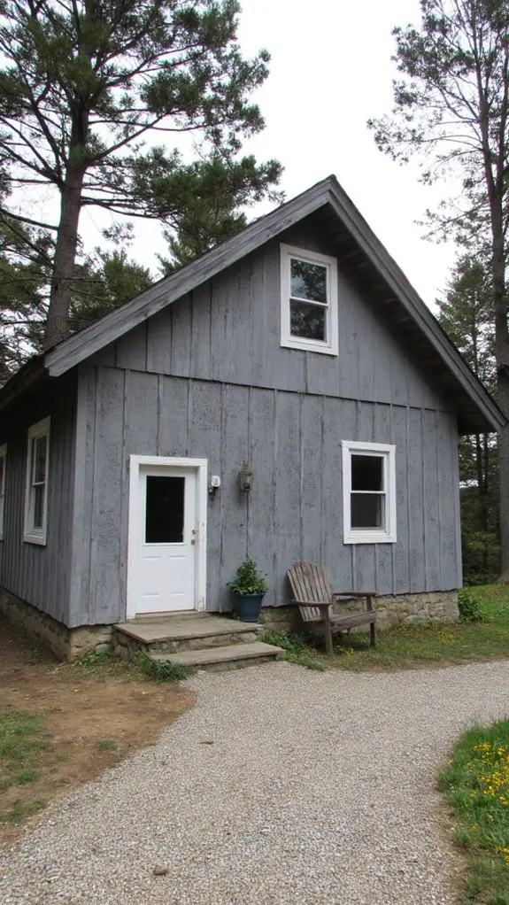 rustic gray cabin elegance